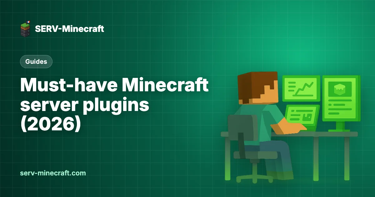 Must-have Minecraft server plugins (2026): the list and how to install them