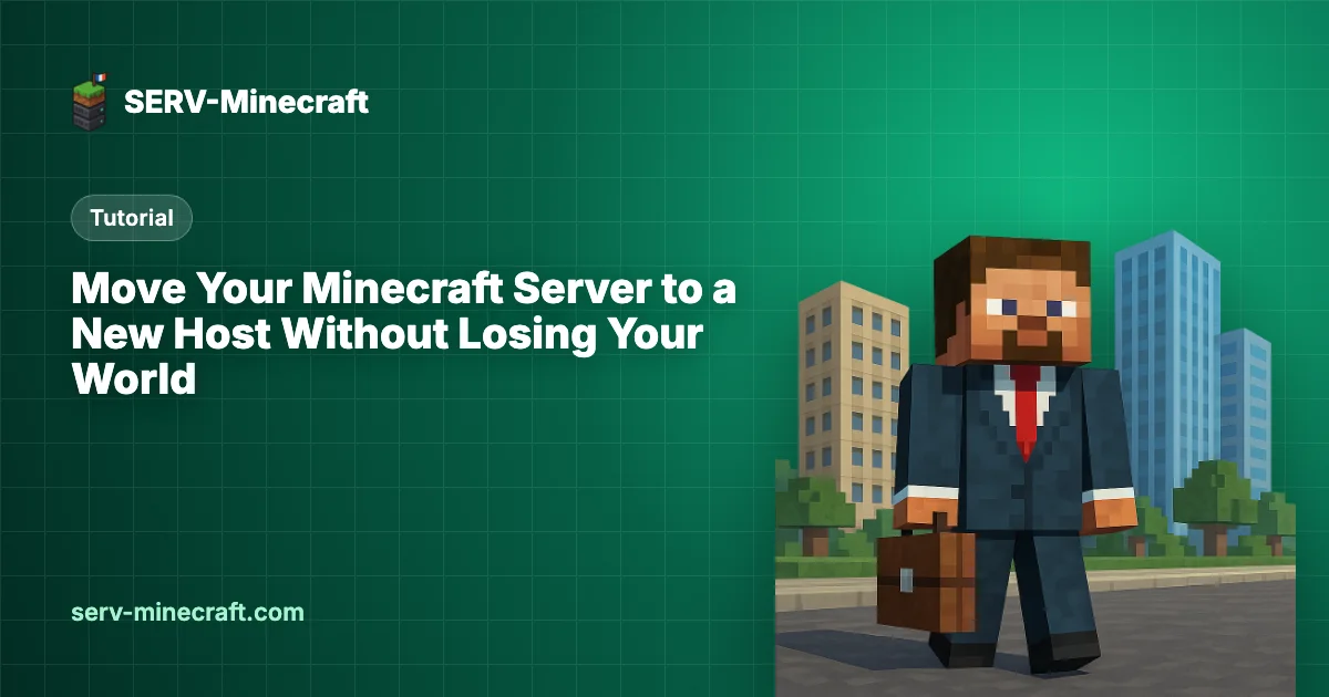 Move Your Minecraft Server to a New Host Without Losing Your World