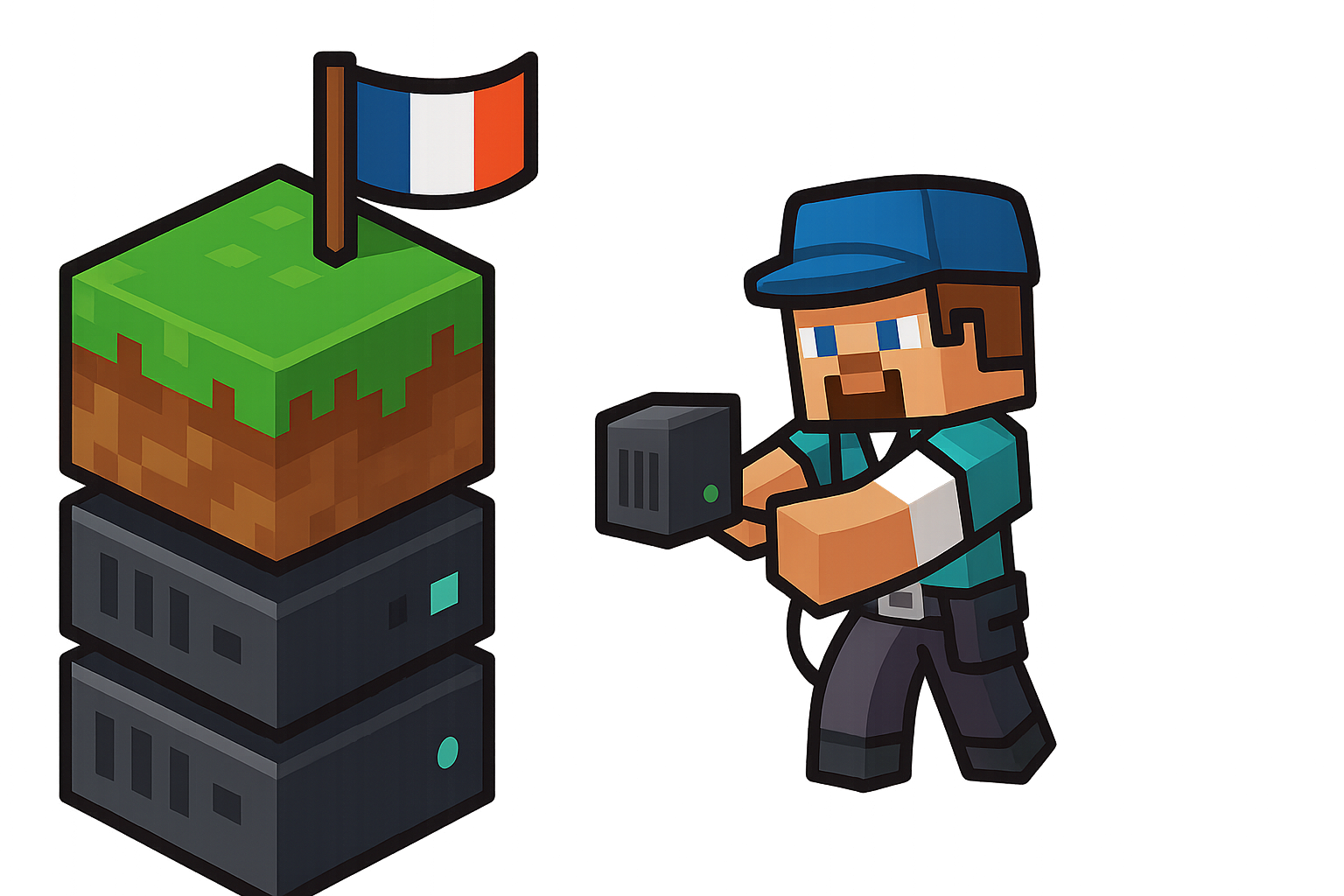 Steve technician configures your Minecraft server