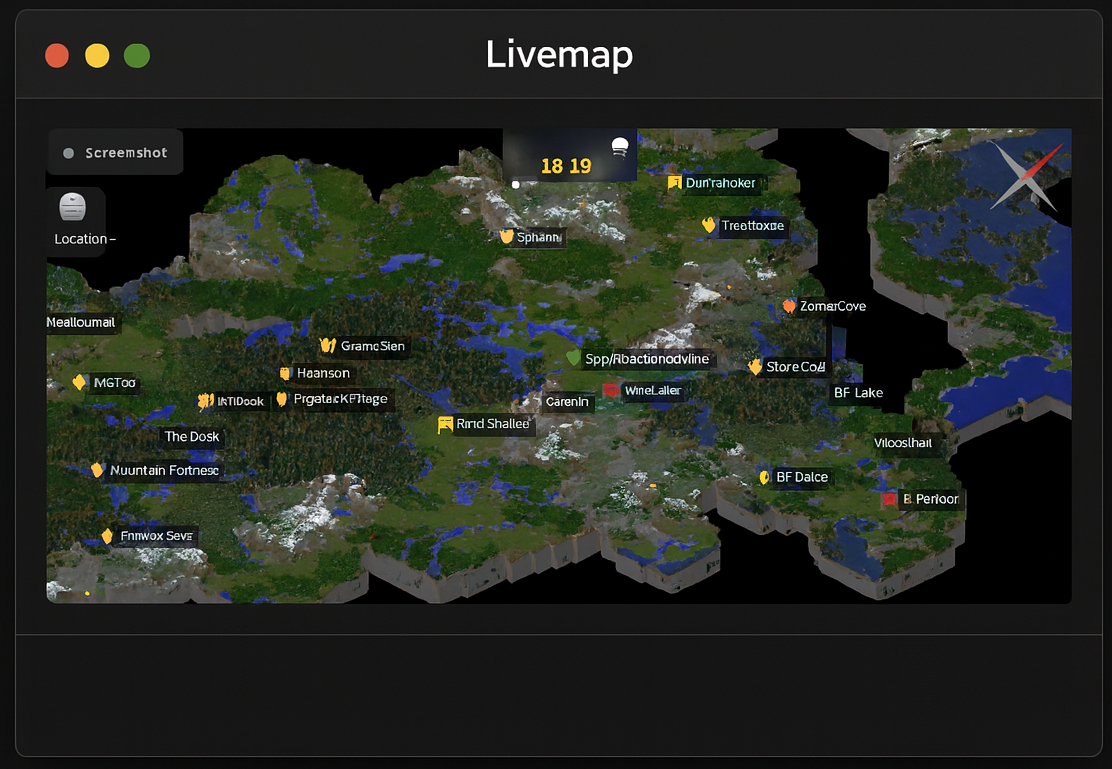 Minecraft Livemap - Interactive server map