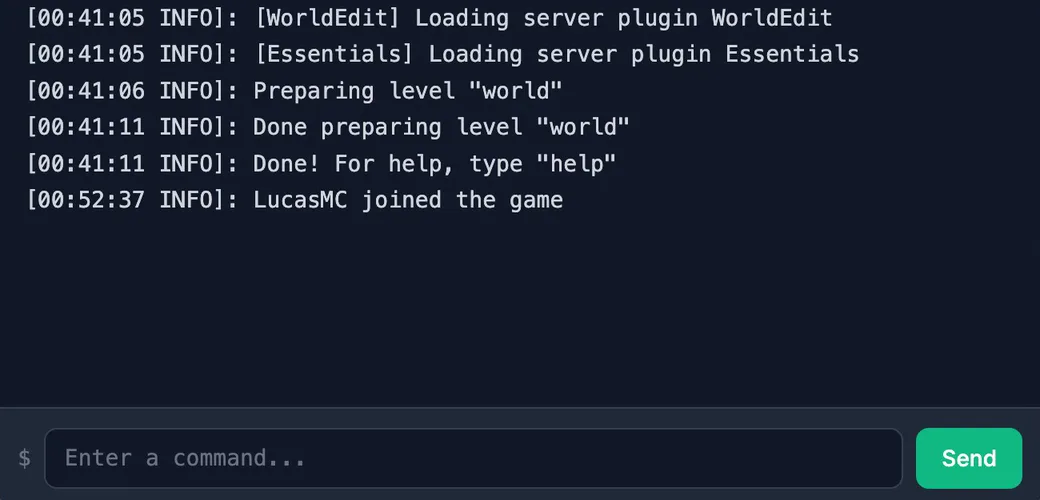 Real-time console