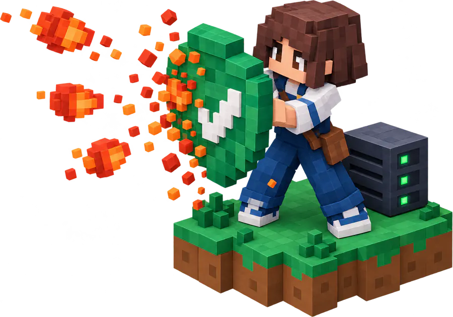 Anti-DDoS protection for a Minecraft server